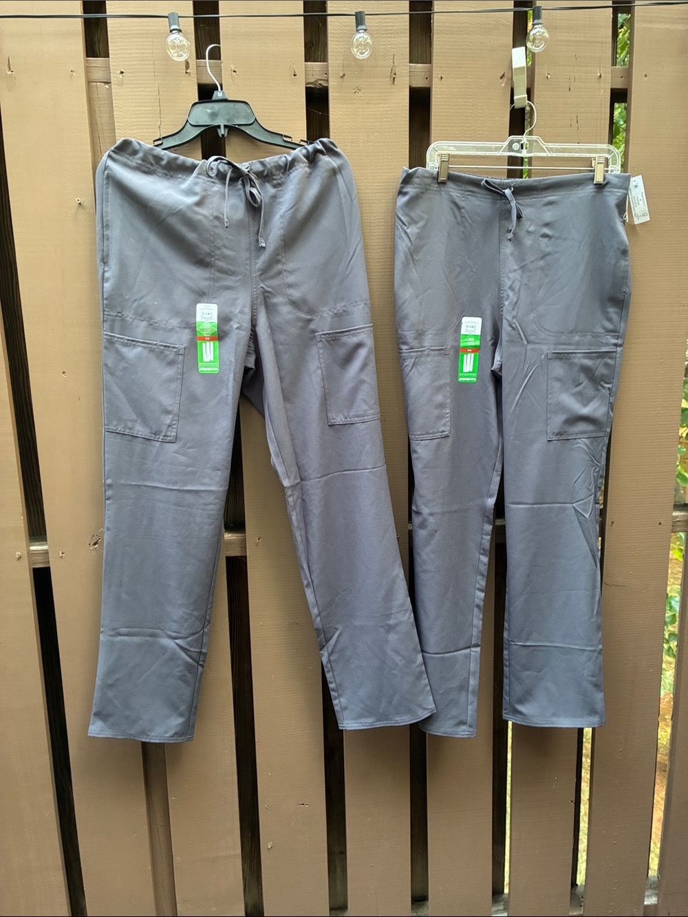 Two NWT Unisex Scrubstar Pewter Gray Scrub Pants